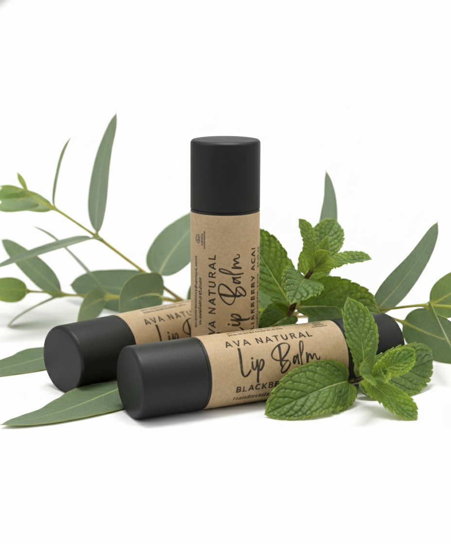 Ava Natural Lip Balm with Green Botanicals