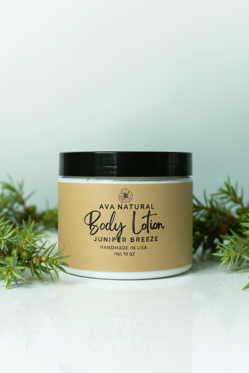 Shea Butter Body Lotion with clean background