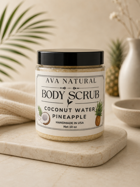 Body Scrub Coconut Water Pineapple