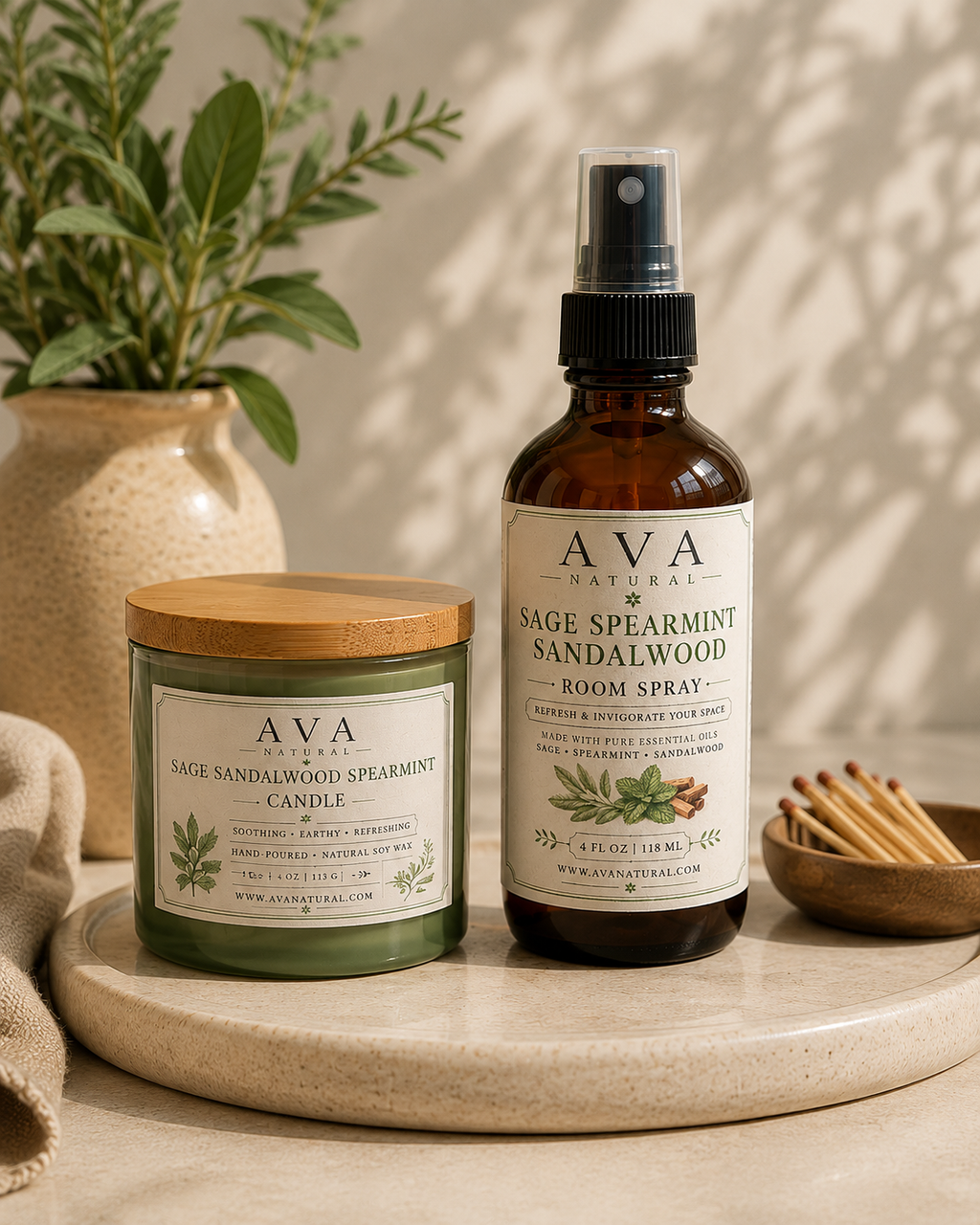 Sage Spearmint Sandalwood Room Spray