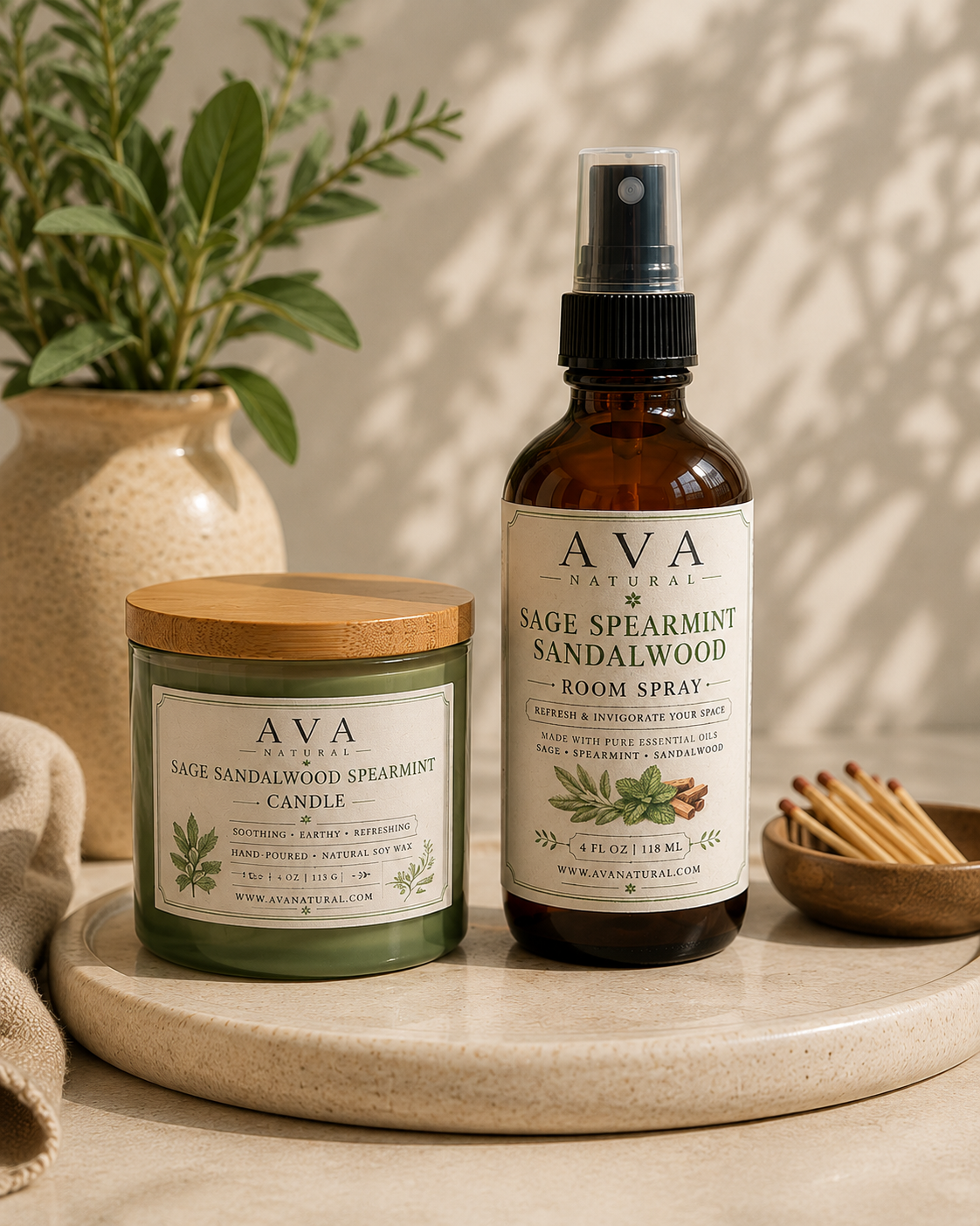 Sage Spearmint Sandalwood Room Spray