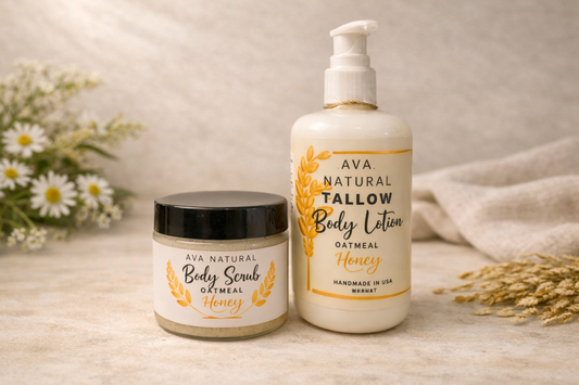 🌿 Oatmeal Honey Body Care Bundle