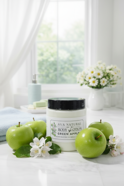 Ava Natural Green Apple Body Lotion - Spa & Apples