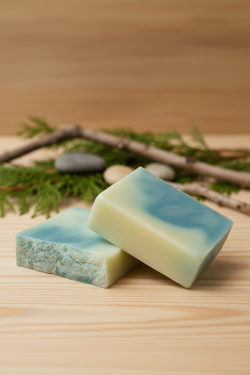 Balsam & Cedar Soap with new background