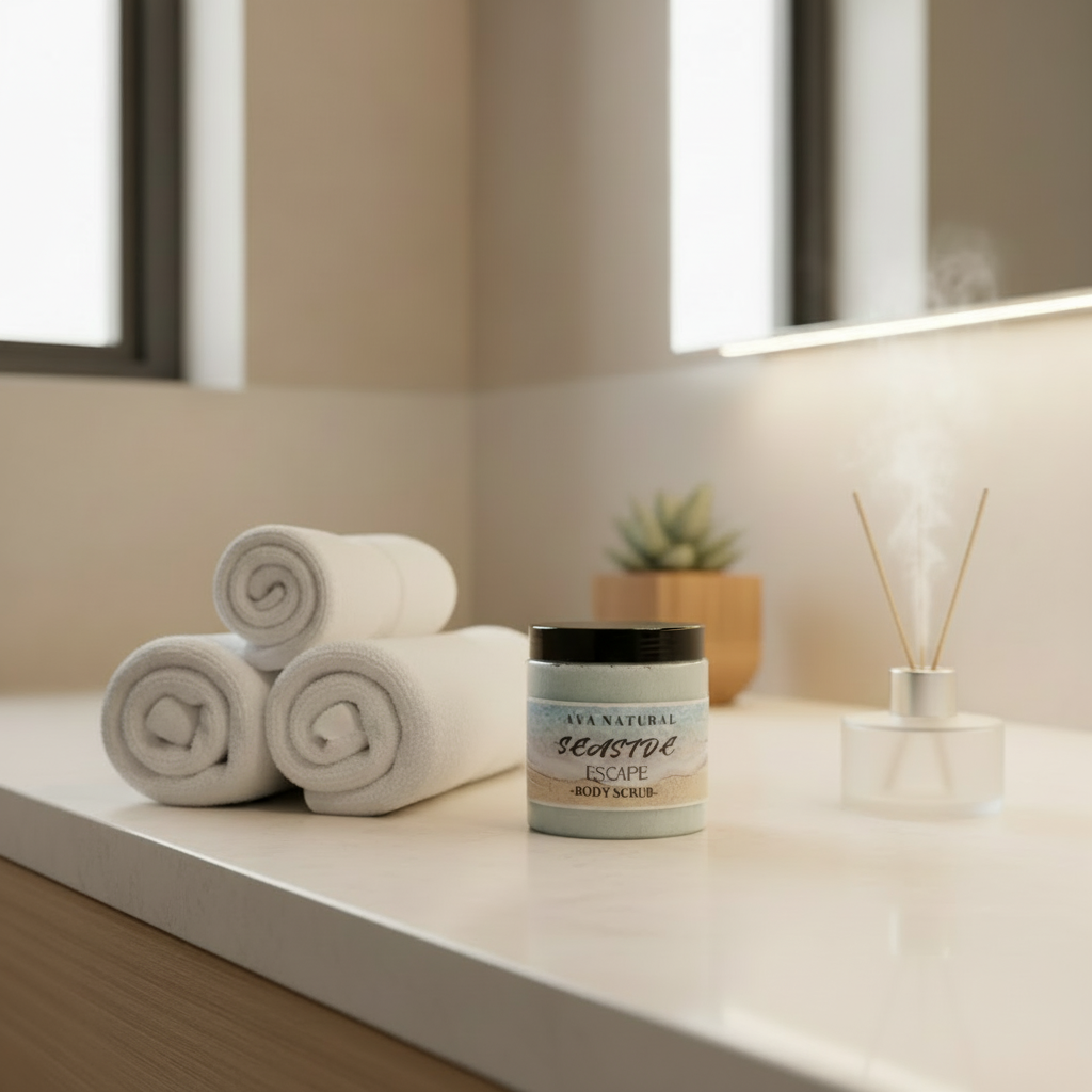 Seaside Escape Body Scrub - Close Up