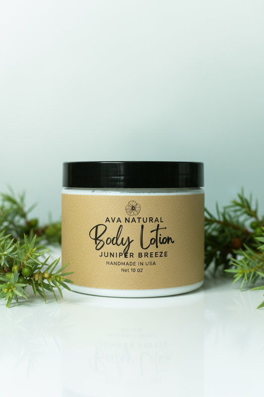 Shea Butter Body Lotion with clean background